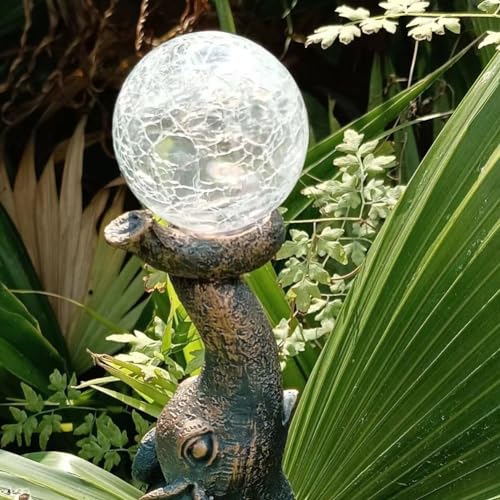 Bronze Solar Elephant Statue Light O7350
