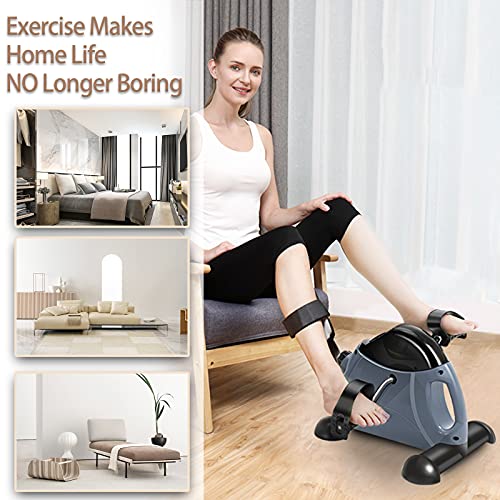 Under Desk Bike Pedal Exerciser with LCD Screen U8637