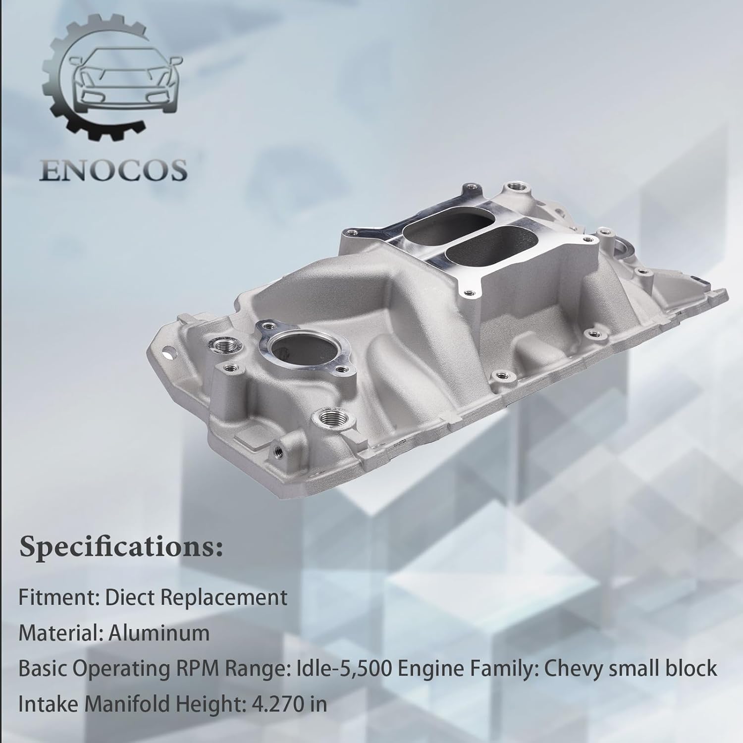Dual Plane Intake Manifold for Small Block V8 E676