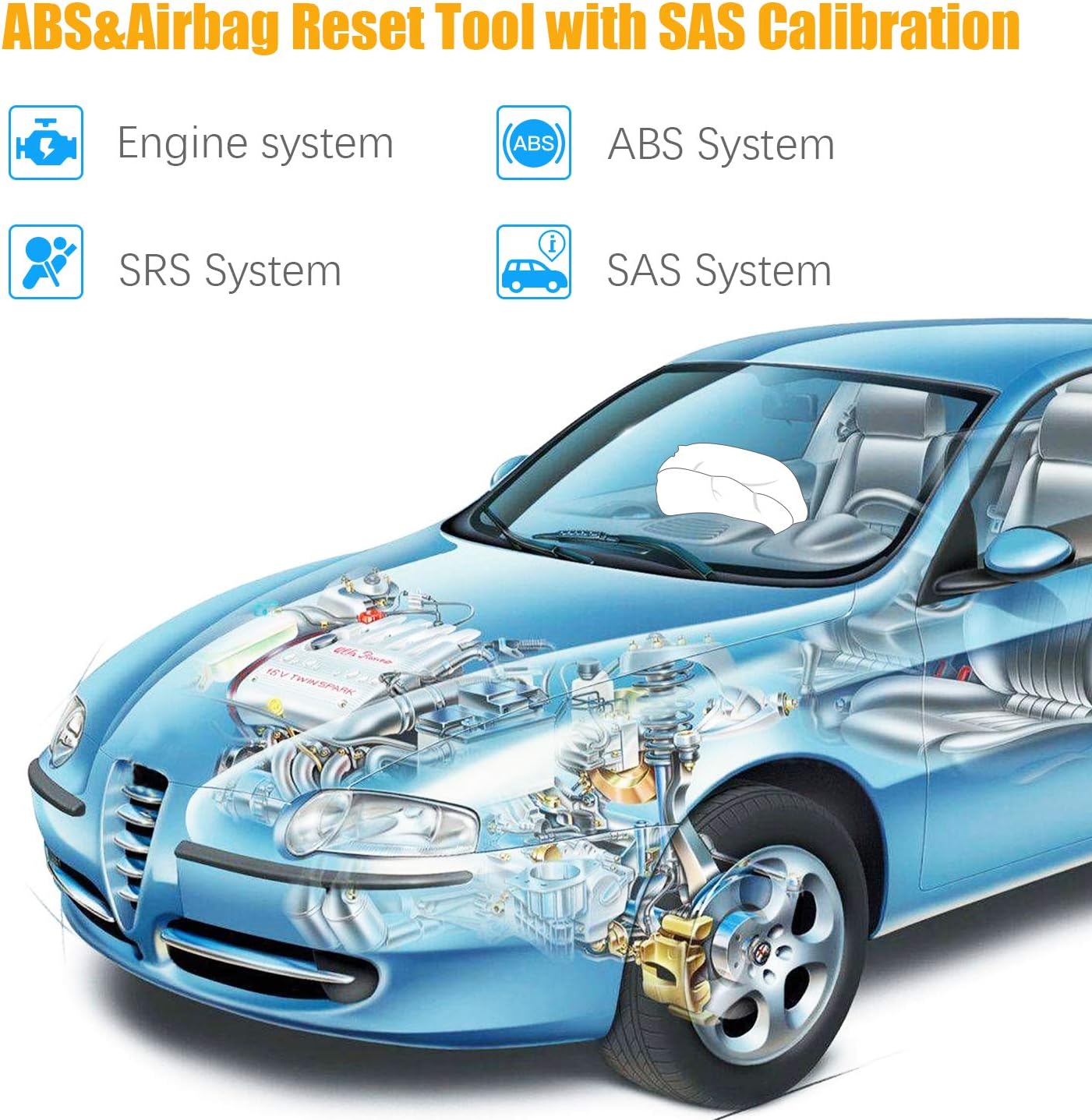 ABS SRS Airbag Diagnostic Tool V8044