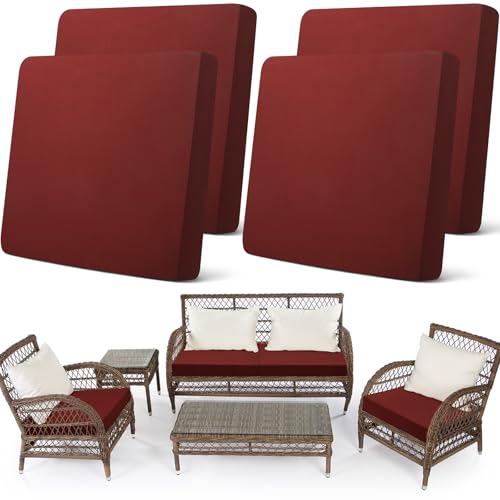 Set of 4 Waterproof Stretch Cushion Covers A38871