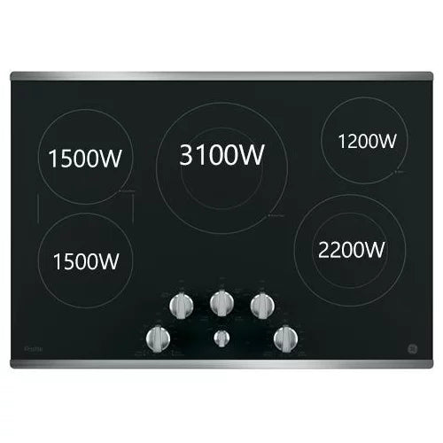 30-inch Built-in Knob Control Electric Cooktop E984123