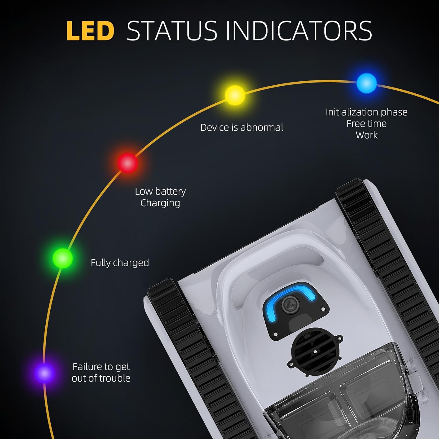Grey Robotic Pool Cleaner Y65937