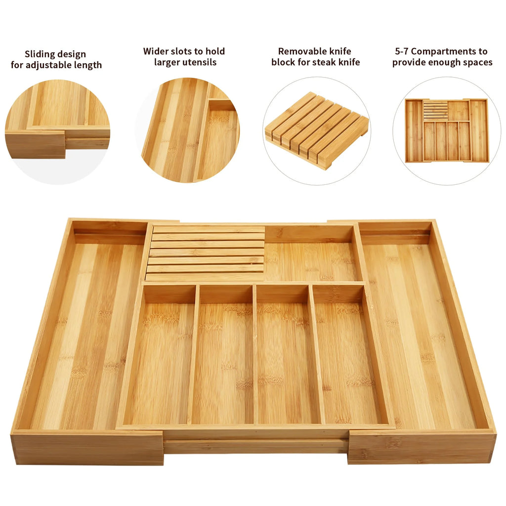 Bamboo Kitchen Organizer B592209