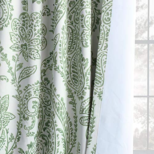 Printed Room Darkening Curtains 50 X 63 (1 Panel), Tea Time China Blue W19770