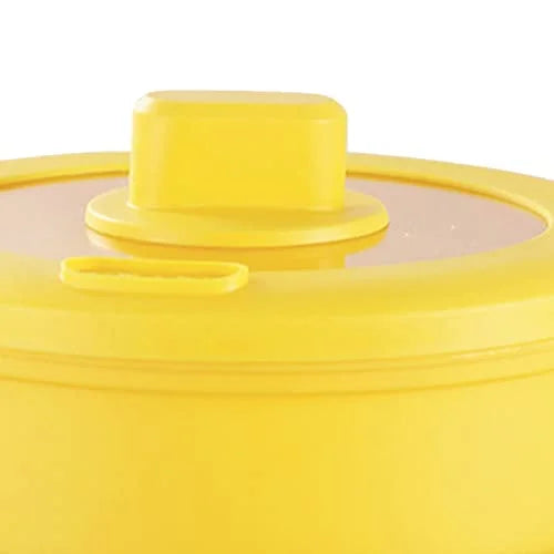 Electric Cooking Pot 1.5L Coated Clear Lid Yellow Double Layer X603