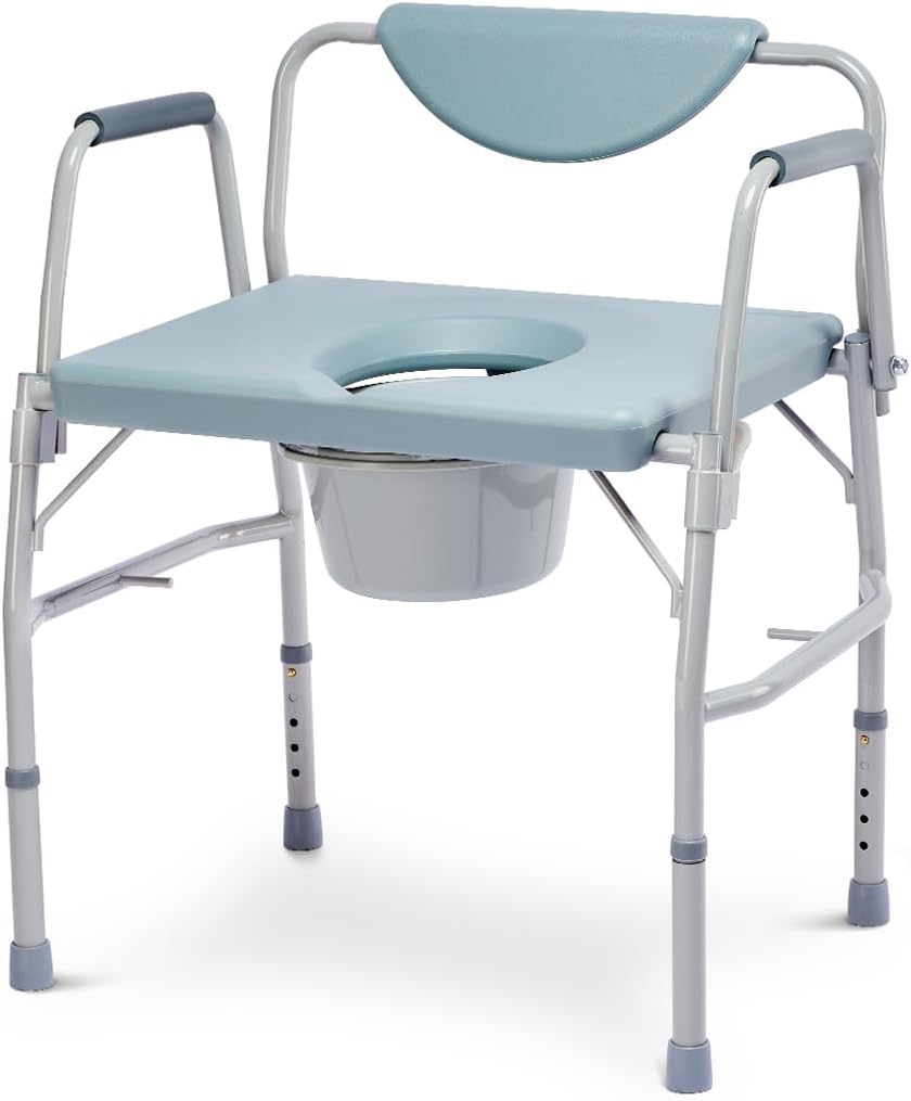 3 in 1 Bariatric Commode Chair with Extra Wide Seat I90189