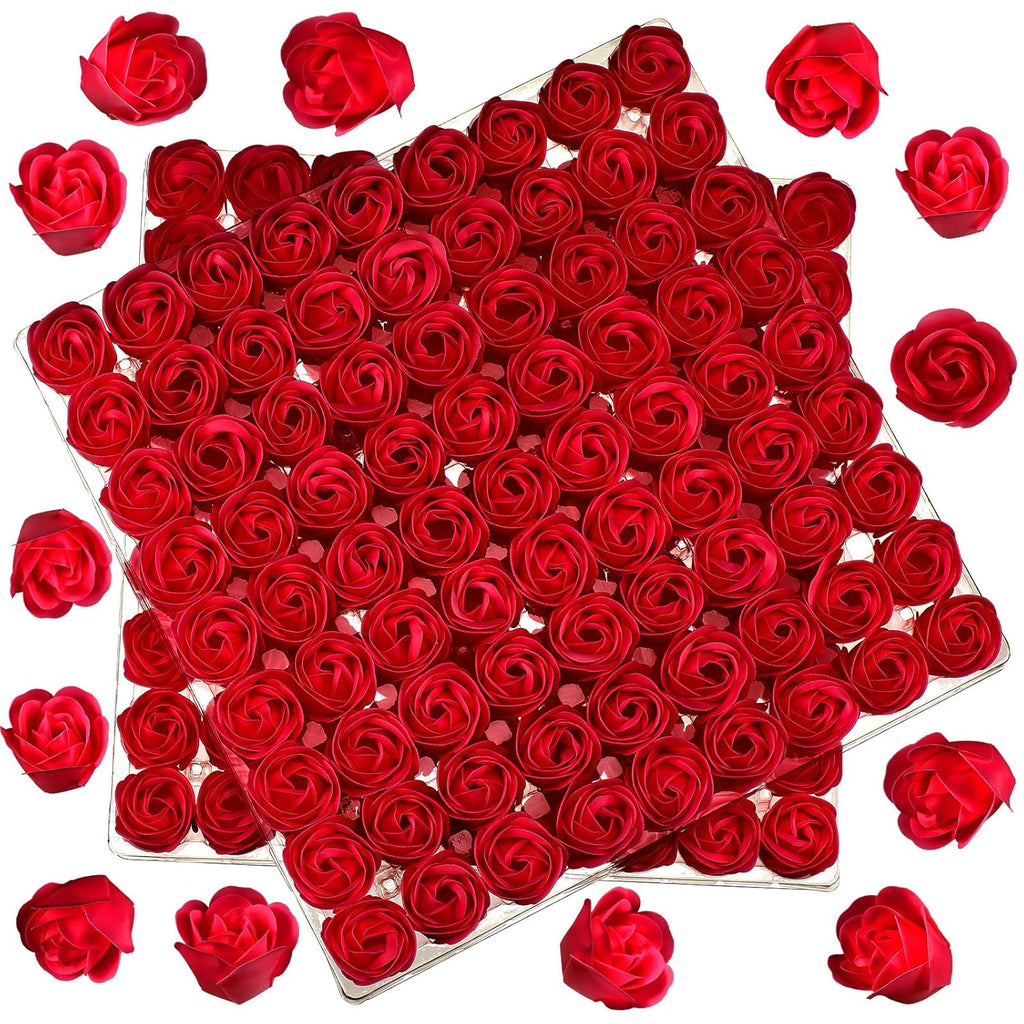 162 Pcs Rose Flower Soap (Red) S6550