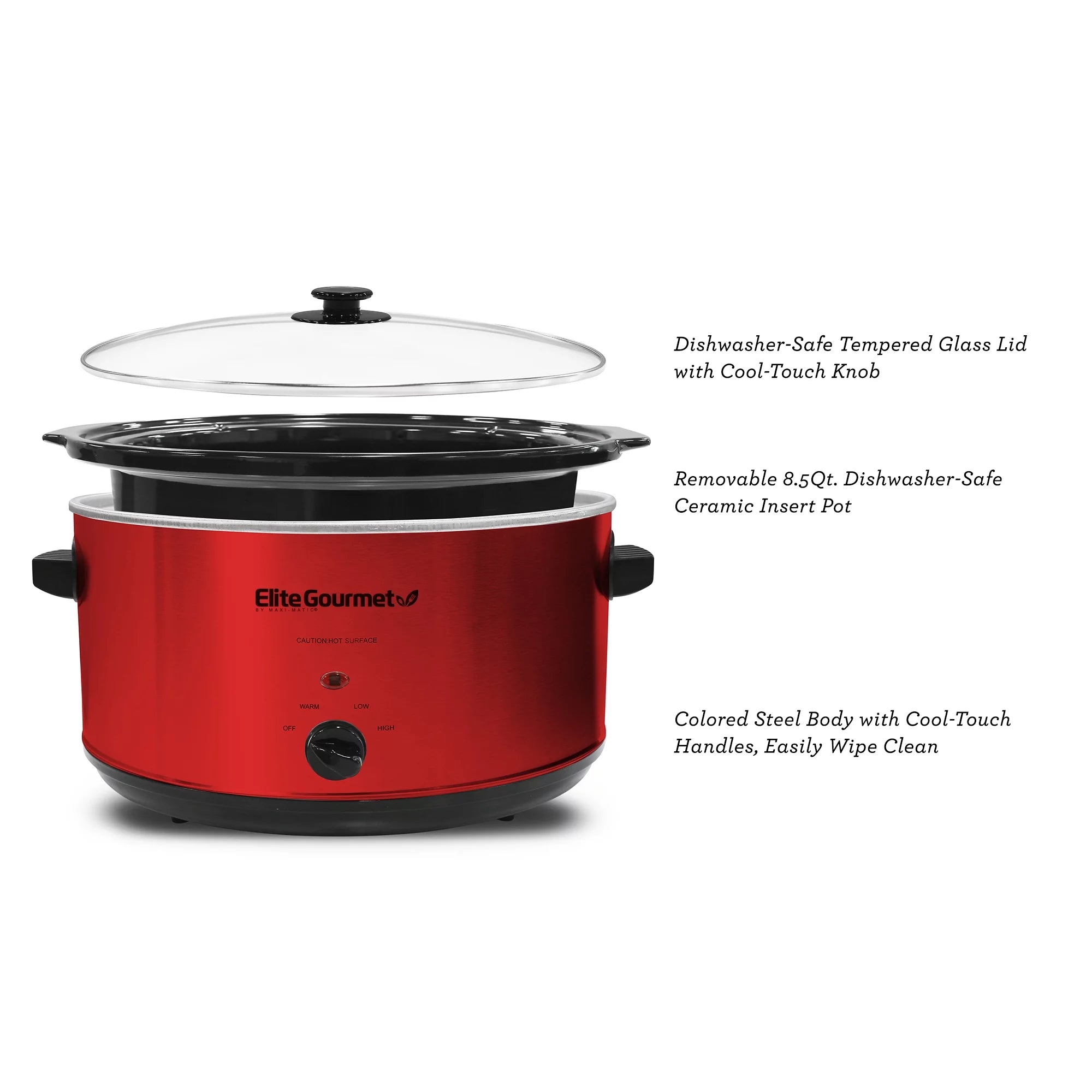 8.5Qt Stainless Steel Slow Cooker Y36196