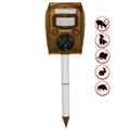 Compact Solar Ultrasonic Animal Repellent S6045