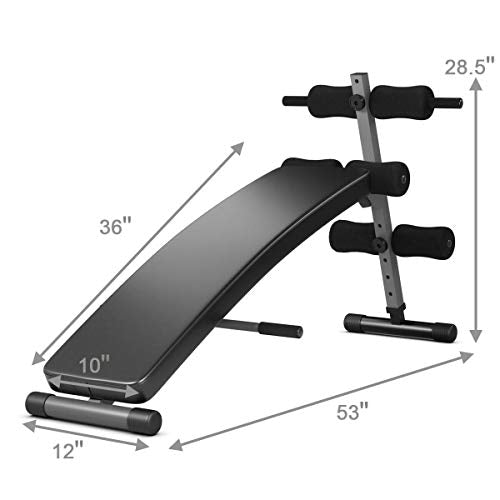 Adjustable Decline Ab Bench W7581