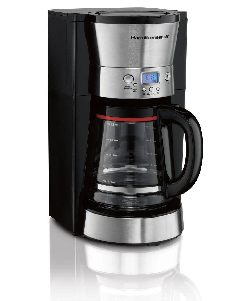 12 Cups Black Programmable Coffee Maker Q63951