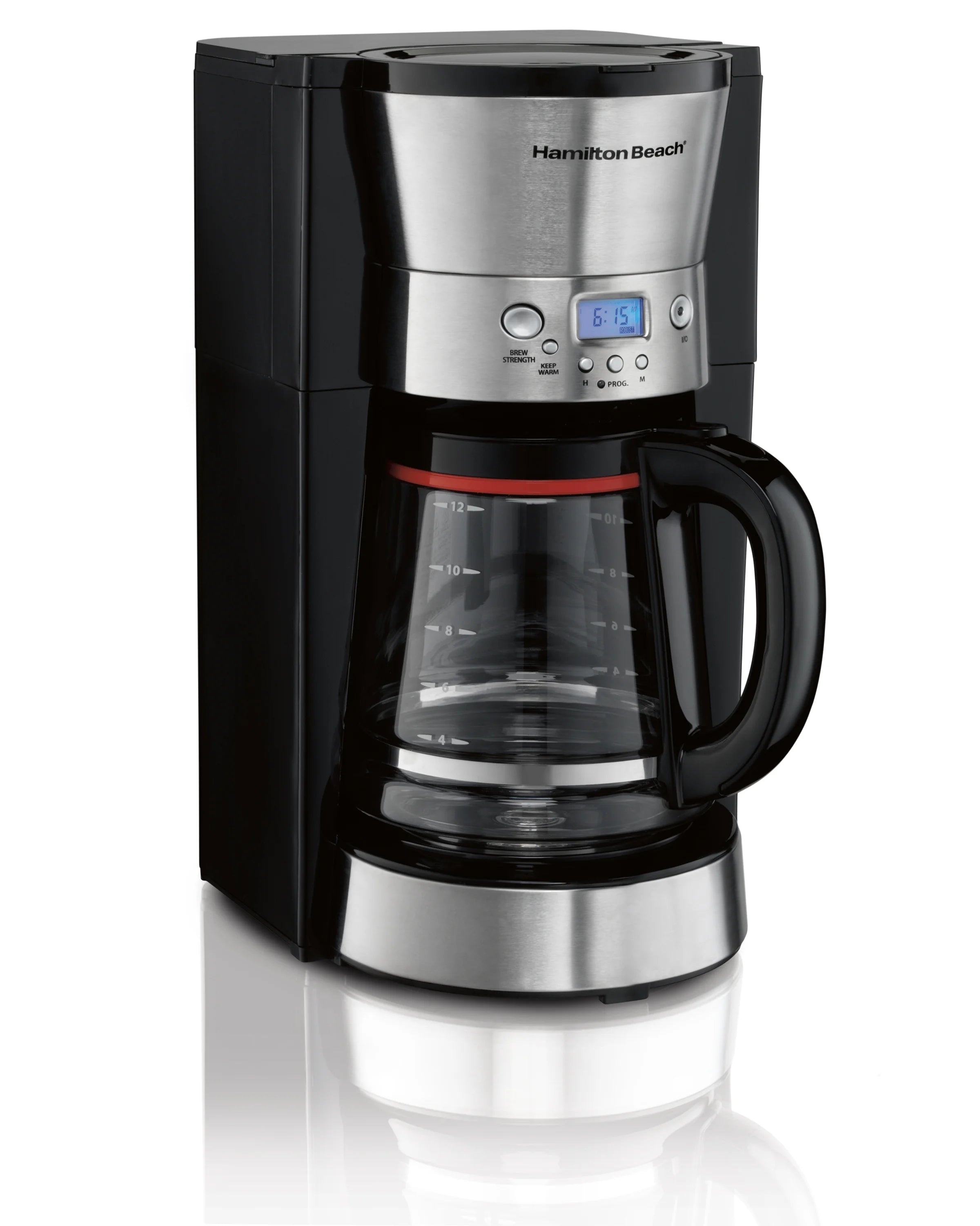 12 Cups Black Programmable Coffee Maker Q63951