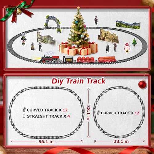 Train Set with Smokes Lights and Sound Electric Track Trains K1076