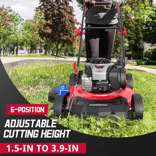 21" 140cc Self Propelled Lawn Mower with 6-Position Adjustable Cutting Height V102037