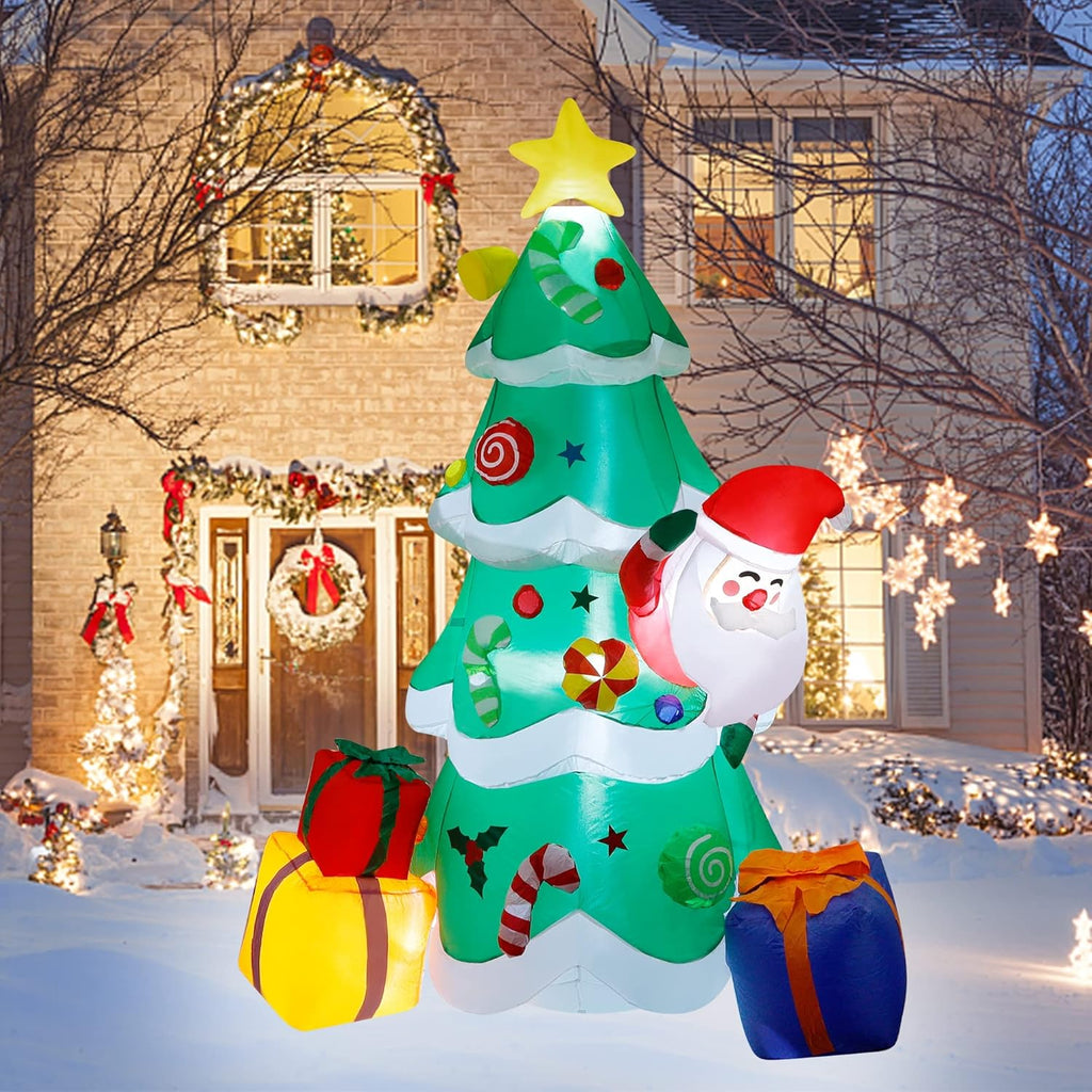 7 FT Inflatable Christmas Tree with LED Lights S156573