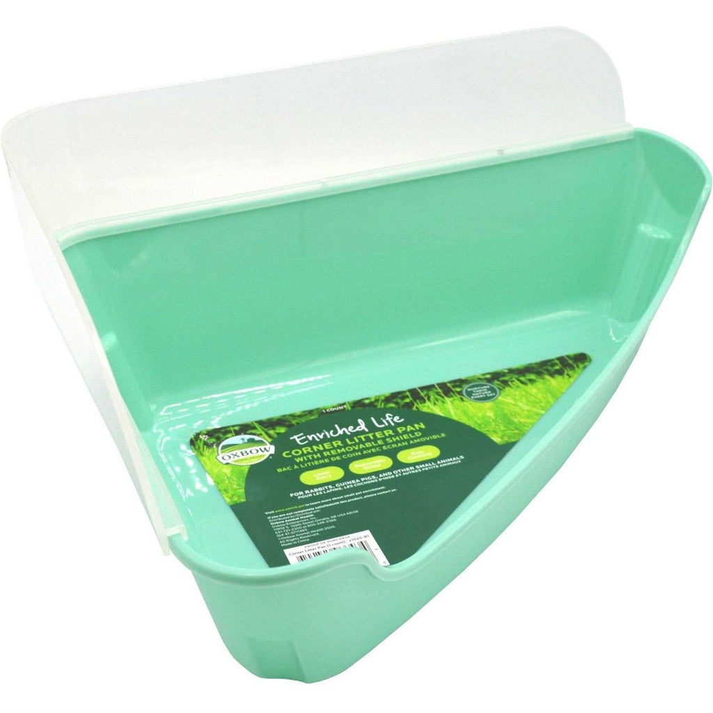 Corner Litter Pan with Removable Shield O472113