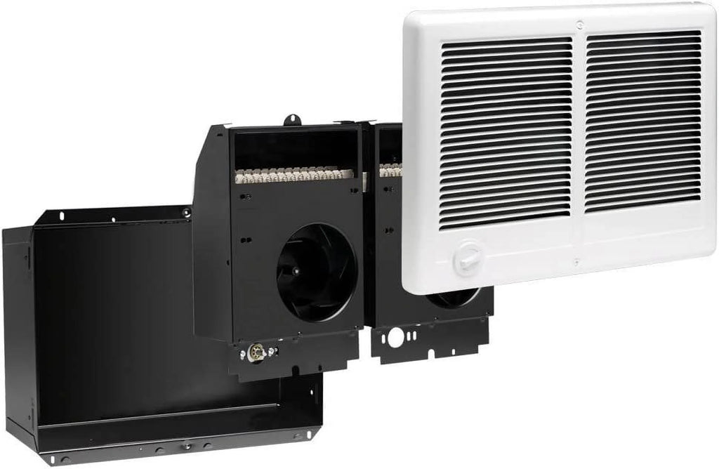 White Twin Electric Wall Heater with Thermostat M268467
