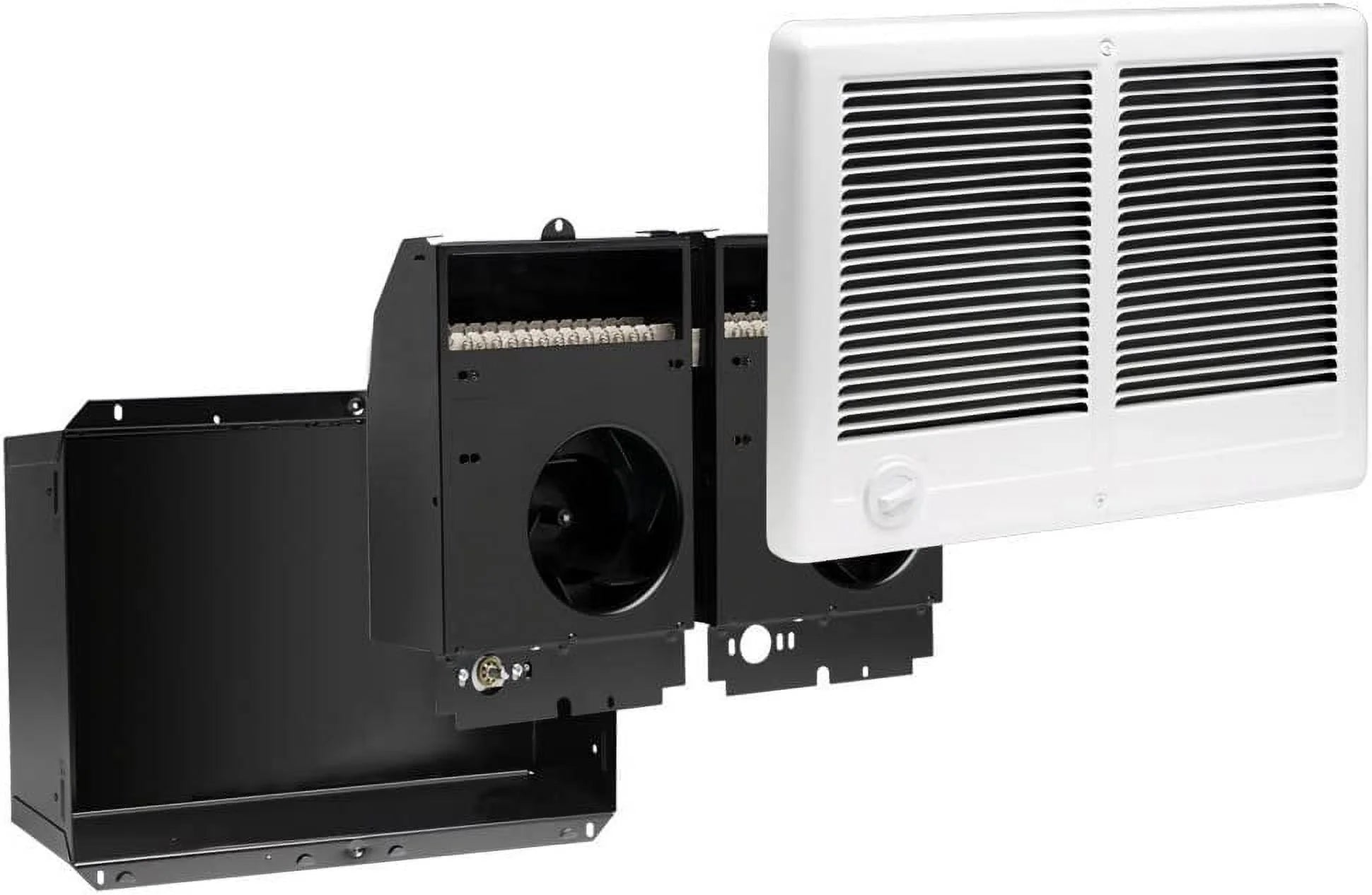White Twin Electric Wall Heater with Thermostat M268467