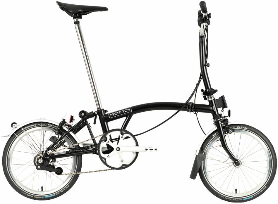 Black 6 Speed Folding Bike U3693