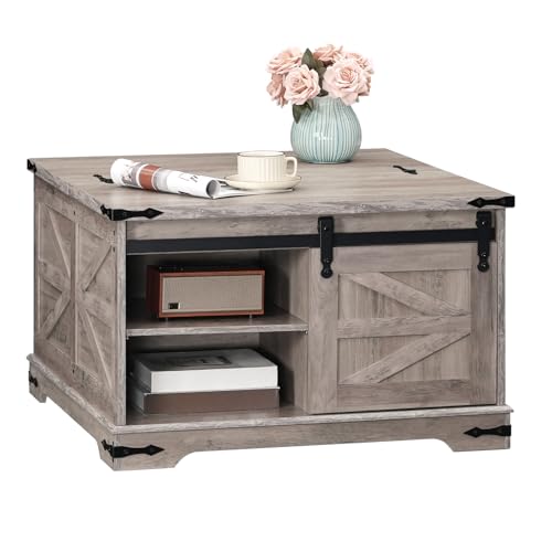 White Wooden Lift Top Coffee Table T92575