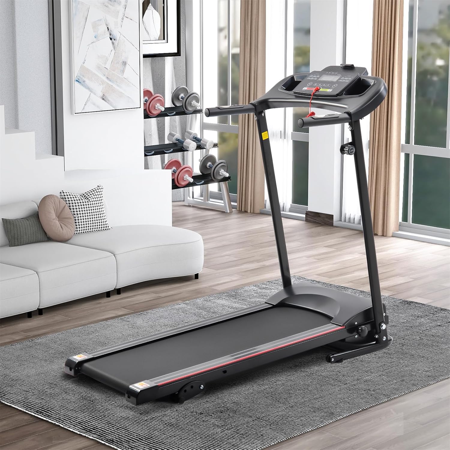 Folding Treadmill with Incline 2.5HP 12KM/H Electric Treadmill B5014