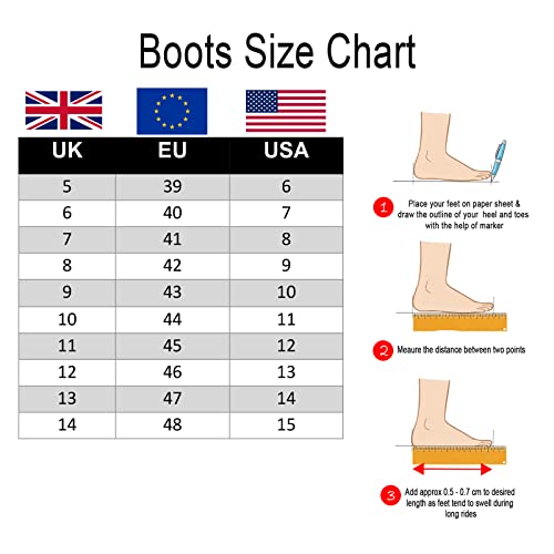 Motorbike Leather Boots Motorcycle Waterproof Shoes Armored Boot Protection Anti Slip Racing Sports R75648