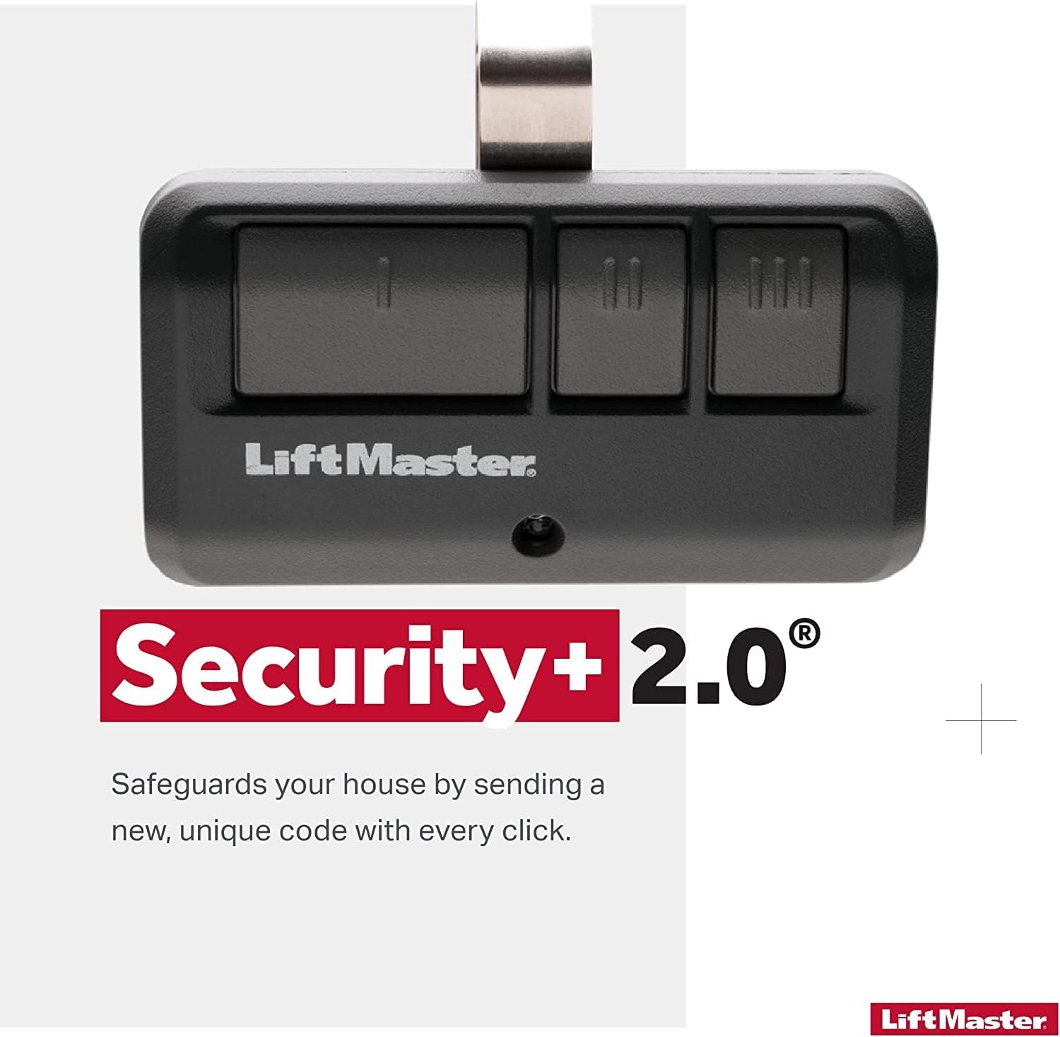Dark Gray 3-Button Garage Door Opener Remote Control L413260