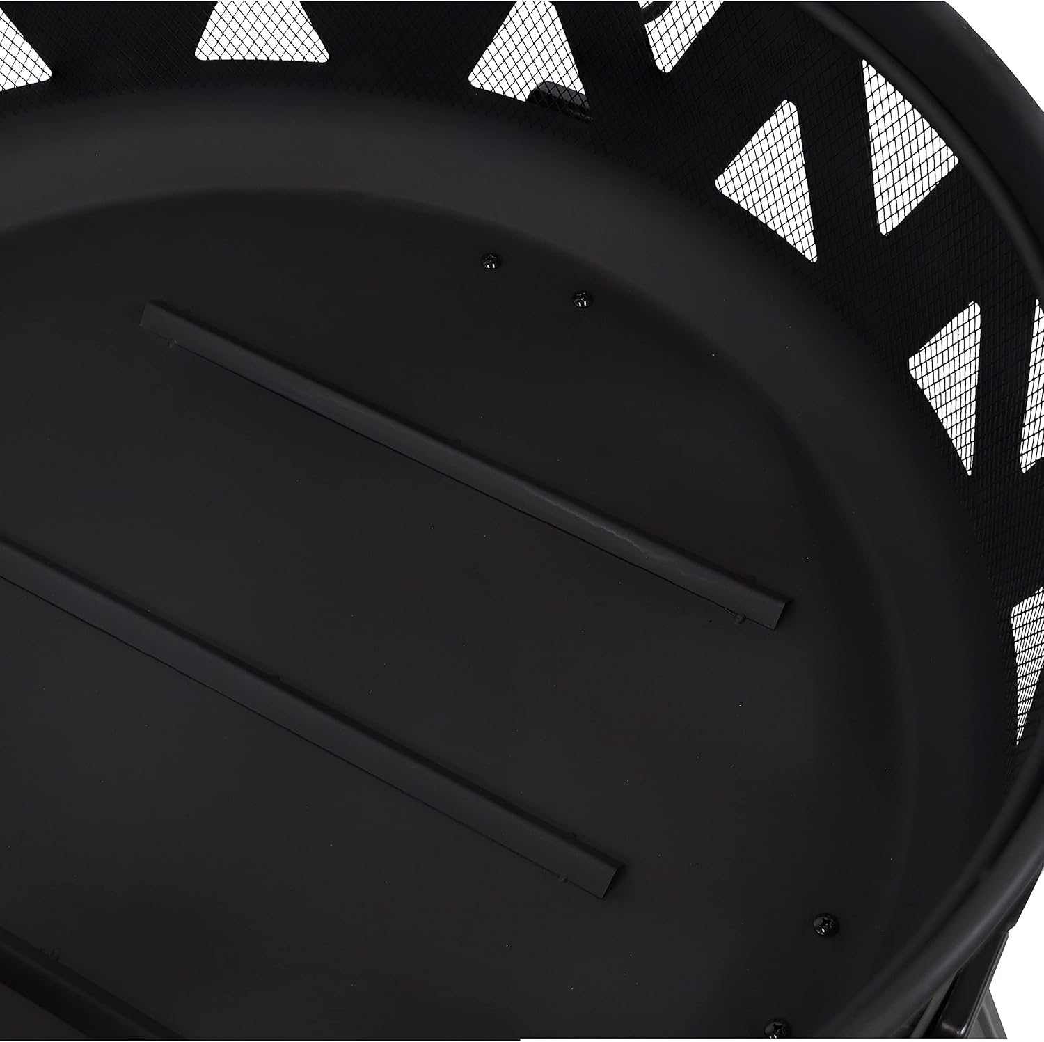 25-Inch Steel Wood-Burning Fire Pit with Poker and Spark Screen S116731