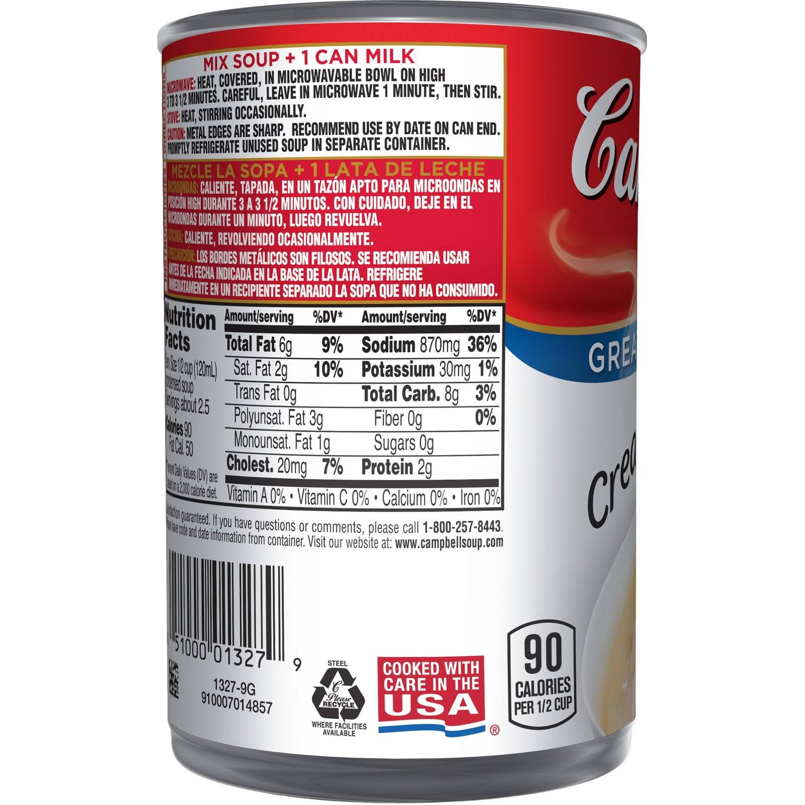 10.5 oz Can Pack of 12 Cream of Shrimp Soup E435