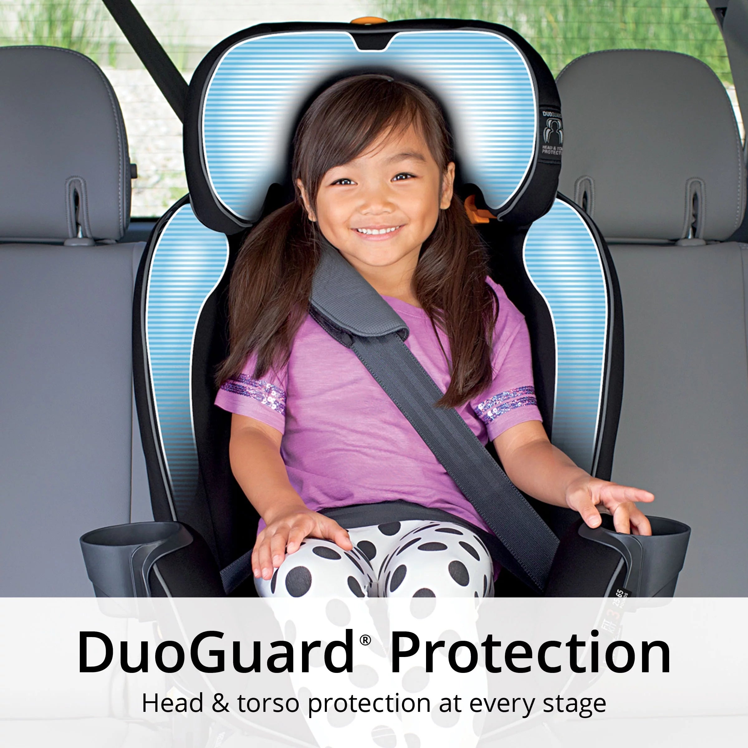 4-in-1 Convertible Car Seat Navy Purple J27457
