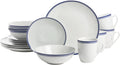 16-Piece Blue Ceramic Dinnerware Set C3497