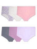 Women's Plus Size Microfiber Brief Underwear, 6 Pack U4643