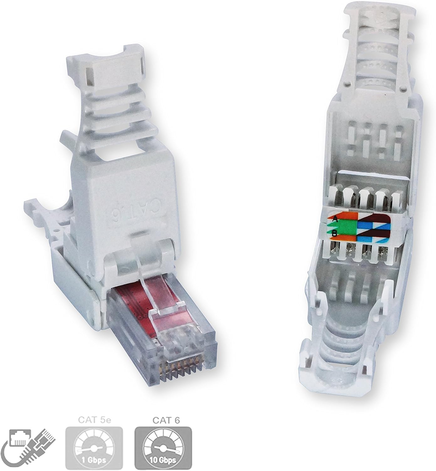 CAT6 Tool-Less Modular Connectors Plugs H663