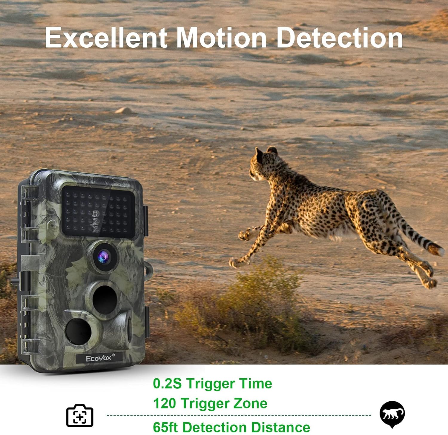 4K 30MP WiFi Trail Camera with 940nm No Glow Night Vision D2897