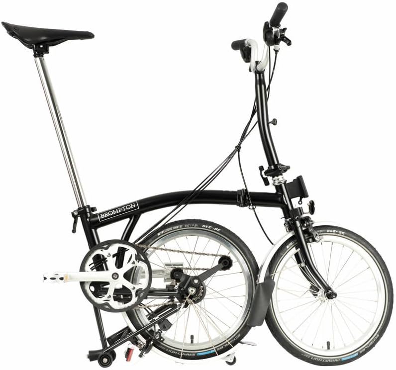 Black 6 Speed Folding Bike U3693