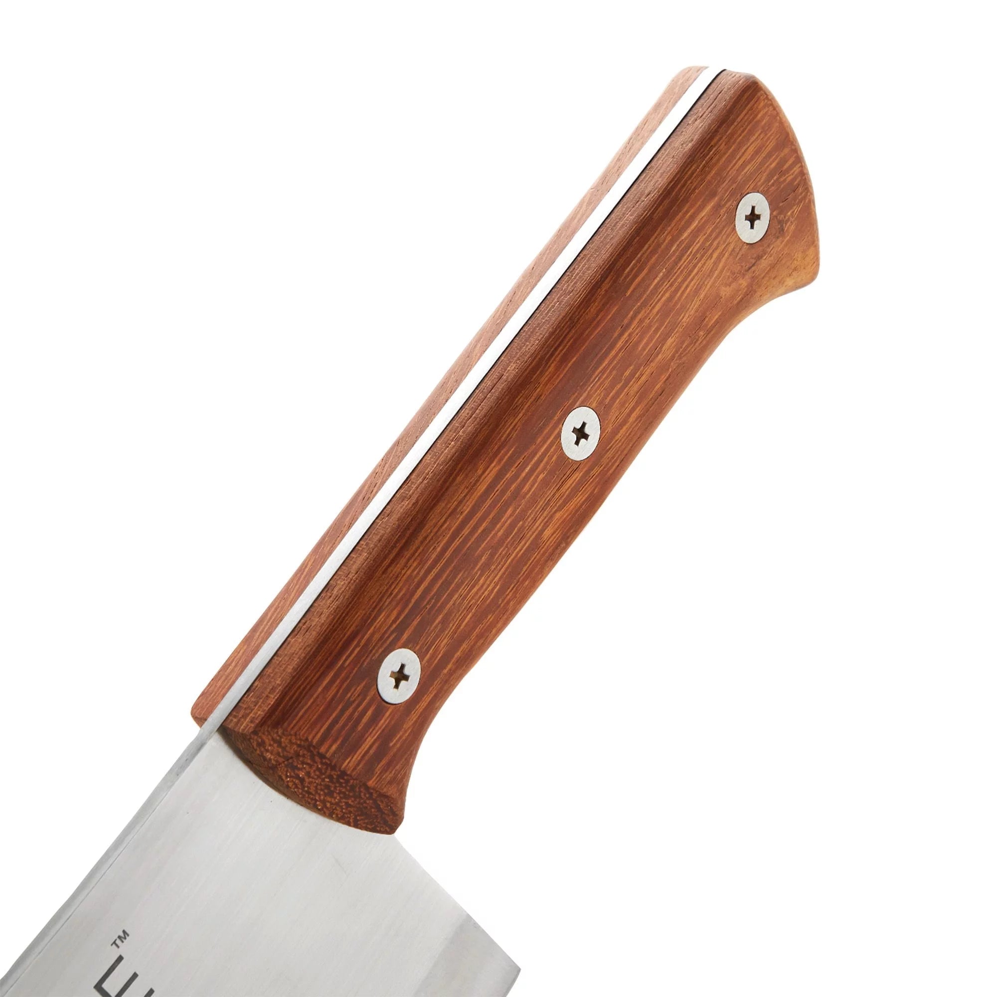 Stainless Steel Meat Cleaver Knife with Wooden Handle, 8 In E373