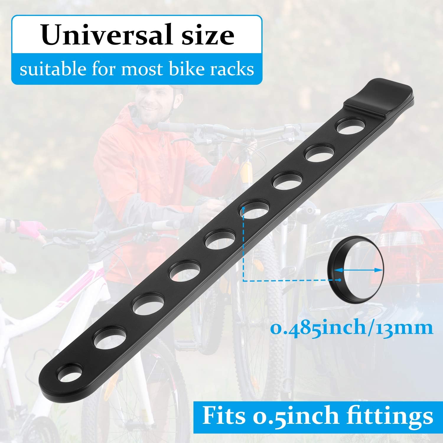 12 Pieces Bike Rack Cradle Strap Rubber Chain Strap Q1753