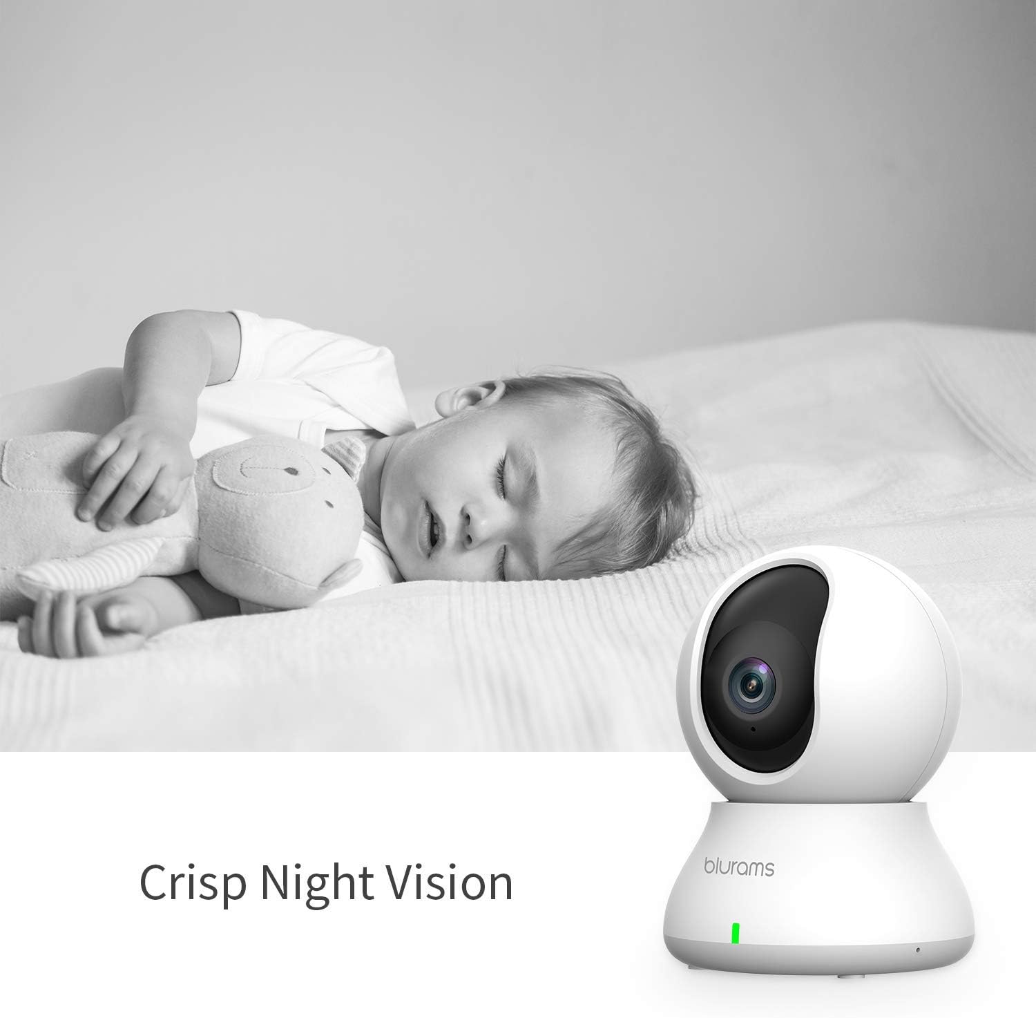 Indoor Camera with Motion Detection, Two-Way Audio, Night Vision U68223