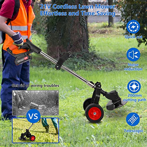 24V Cordless 3 in 1 Electric String Trimmer with 2 x 2000mAh Batteries Y4225
