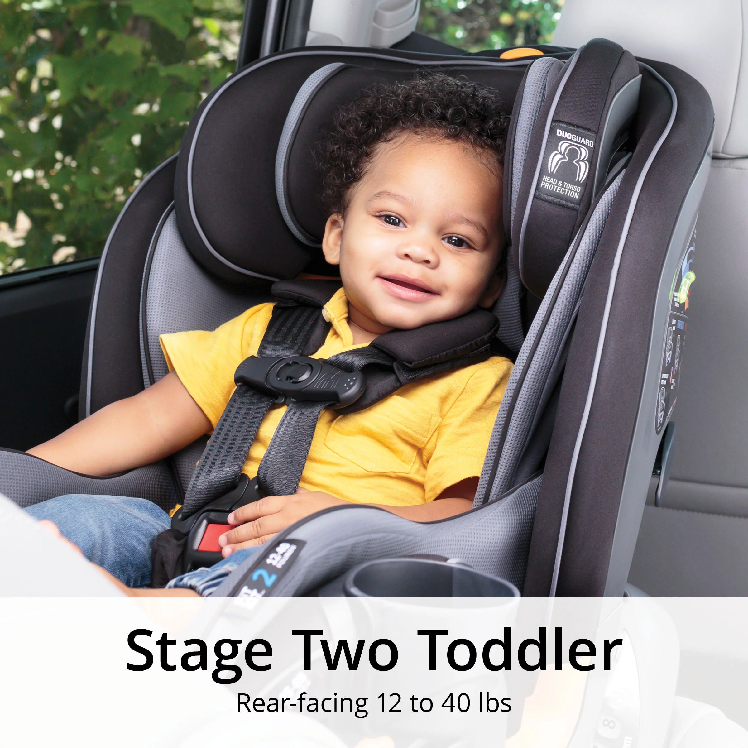 4-in-1 Convertible Car Seat Navy Purple J27457