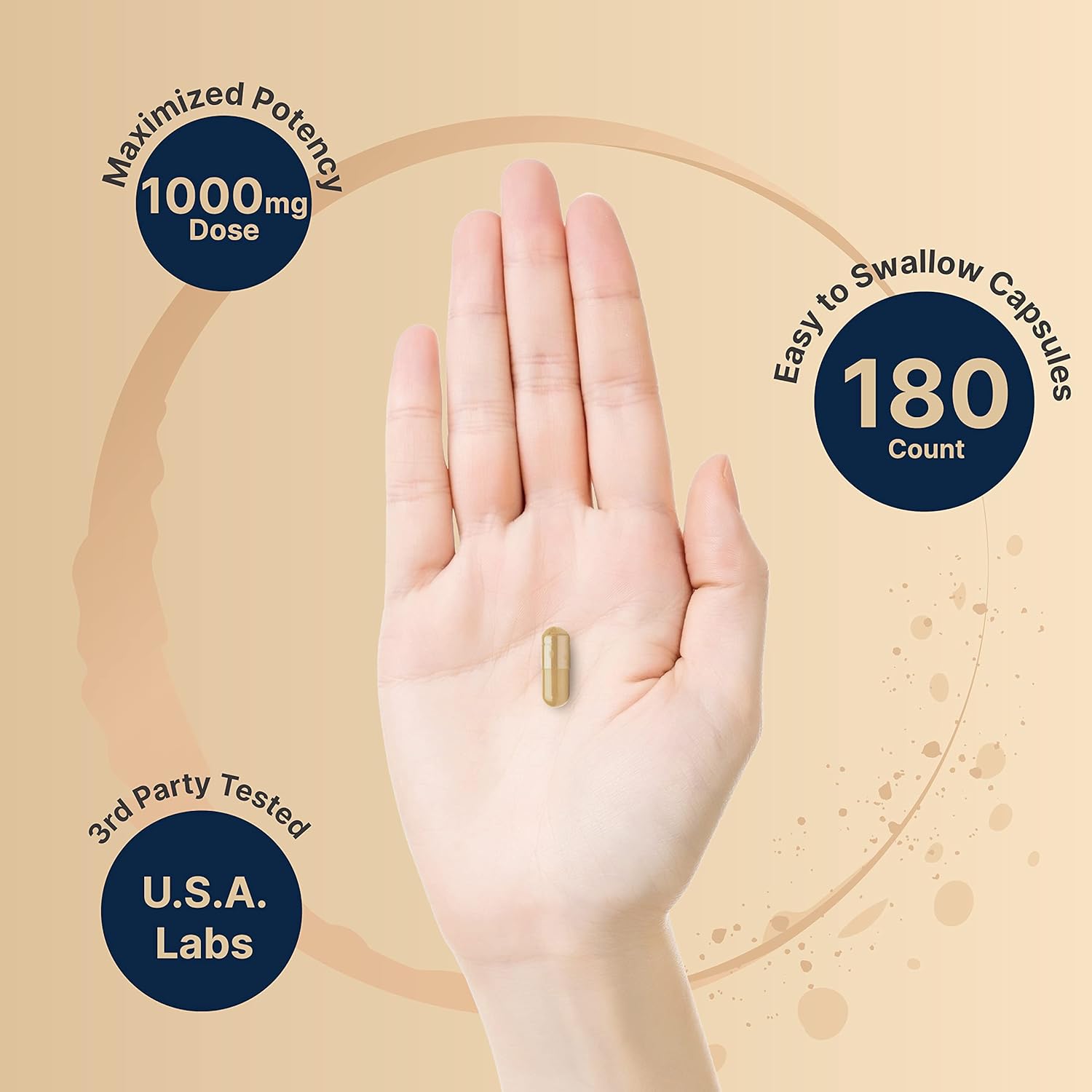 Turkesterone Supplement 500mg 180 Capsules V69400