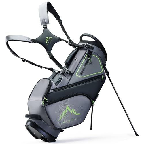14 Way Dividers Golf Stand Bag Lightweight with Multiple Pockets, Dual Strap and Rain Cover Hood R602896