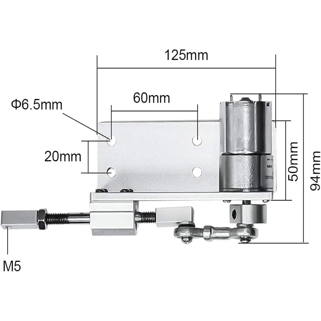 60RPM Adjustable Stroke 12/16/20mm DC Electric Motor N5838