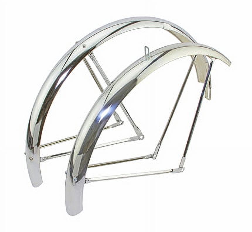 26" Classic Standard Middleweight Fender Set in Steel Chrome W634