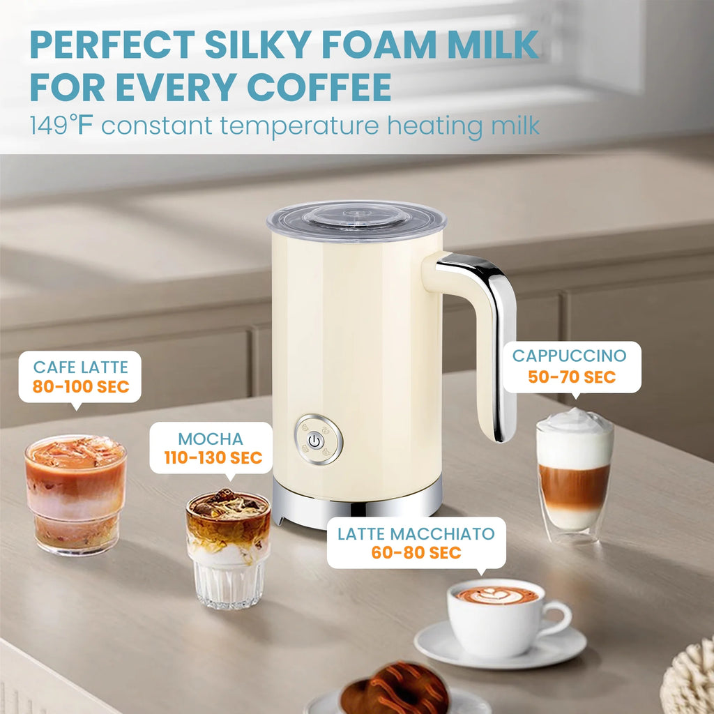 Electric Milk Frother and Steamer with 4 Settings Q89967