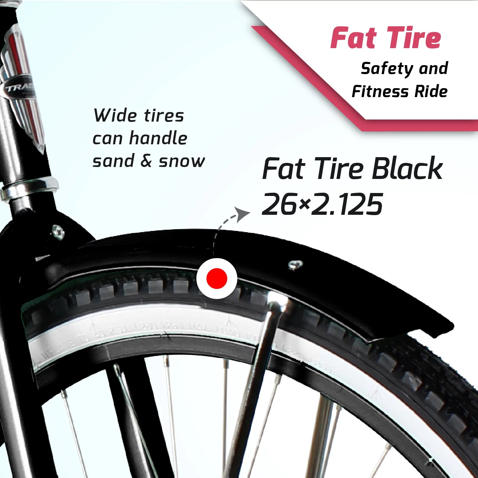 26 Inch 1 Speed Steel Beach Cruiser Bike T525772