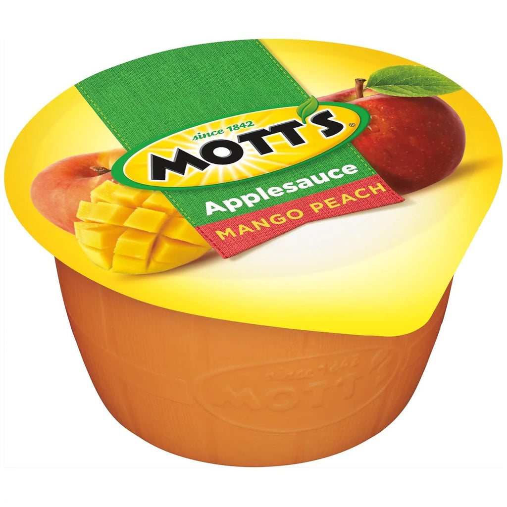 Mango Peach Applesauce 6/4oz Cups (Pack of 6) E816440