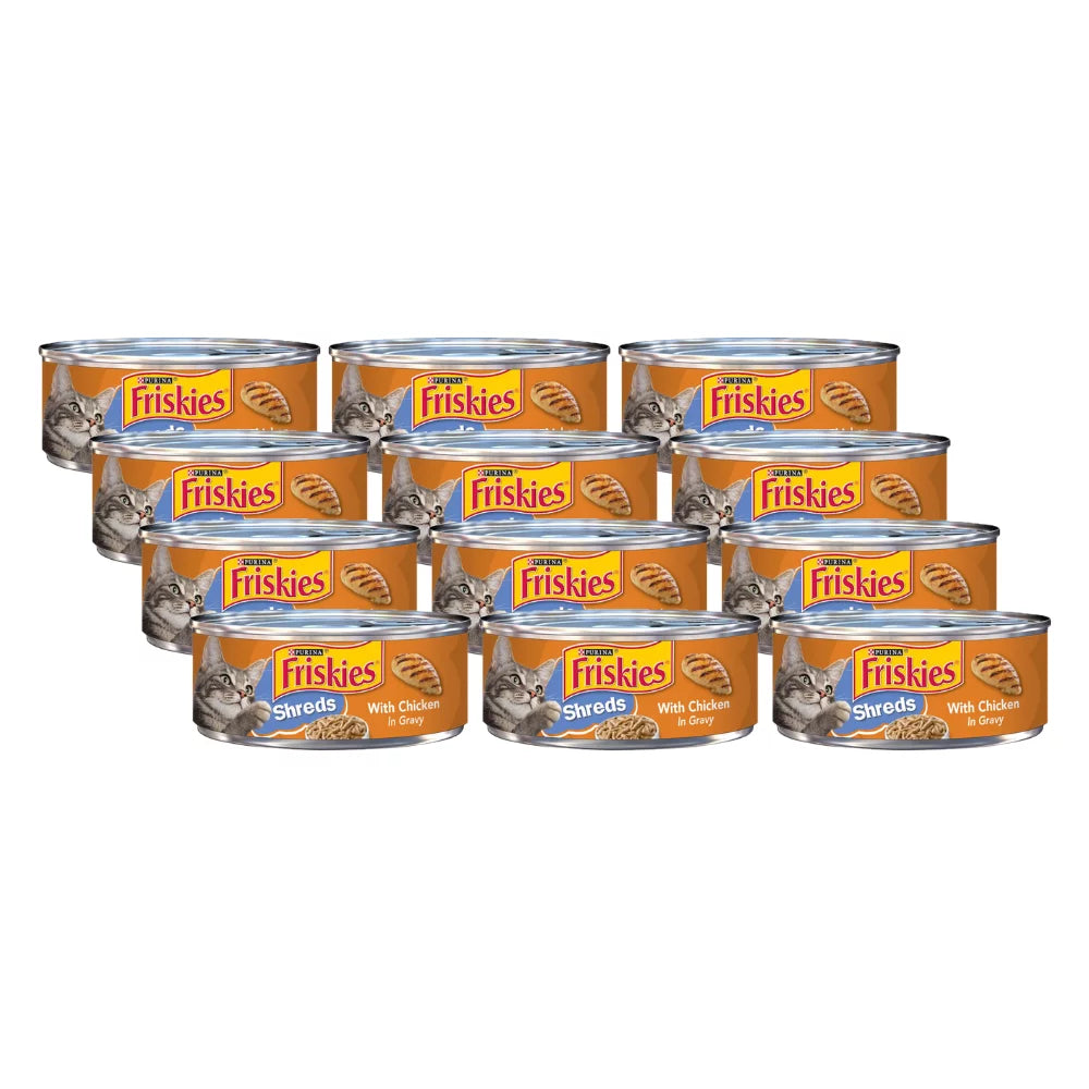 5.5 OZ Wet Cat Food with Chicken (Pack of 12) W450341