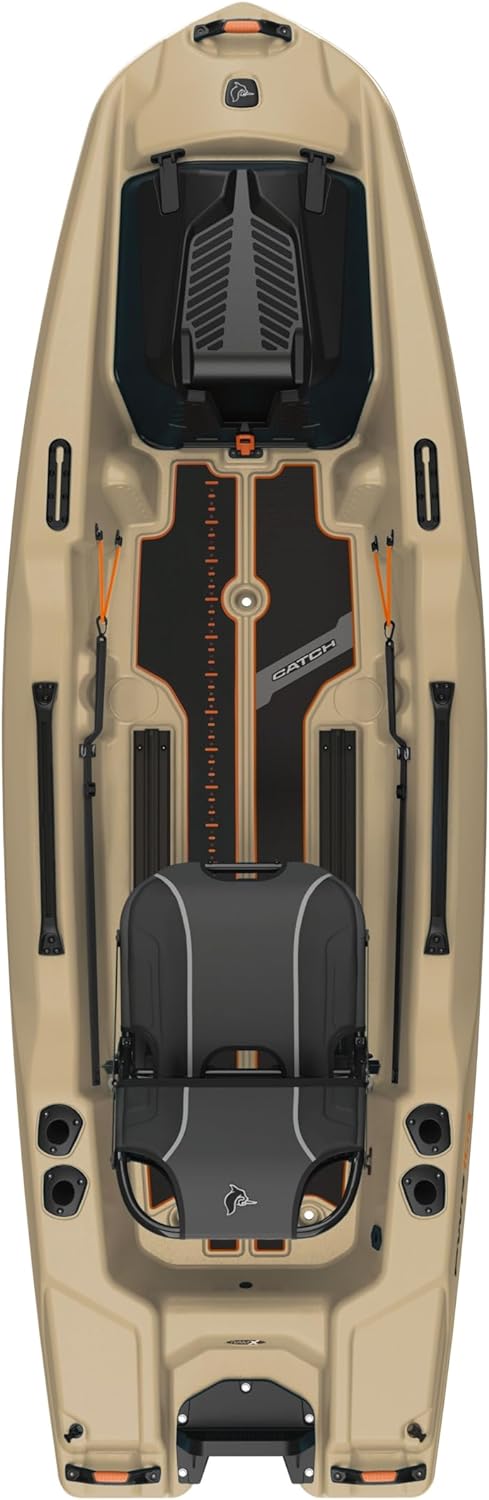 Sit-on-Top Fishing Kayak 10 ft Light Kaki R986732
